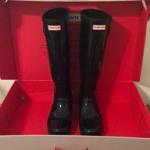 Black Classic Gloss Hunter Boots